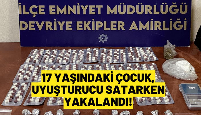 17 yaşındaki çocuk, uyuşturucu satarken yakalandı!