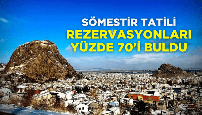 Afyonkarahisar'da sömestir tatili rezervasyonları yüzde 70'i buldu