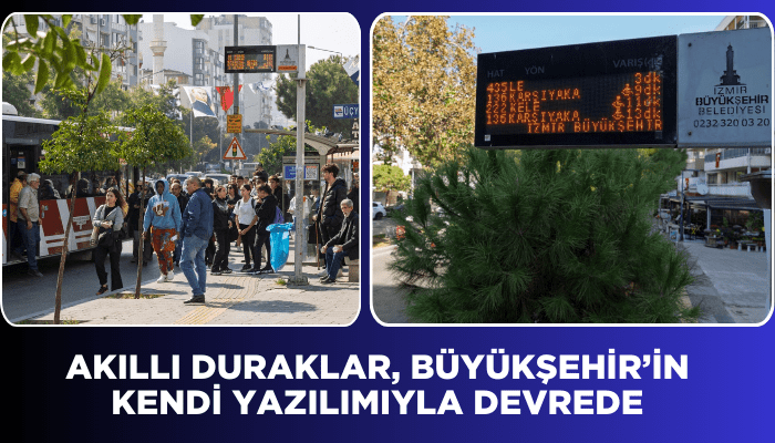 Akıllı duraklar, Büyükşehir’in kendi yazılımıyla devrede