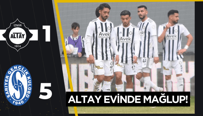 Altay evinde 5-1 mağlup oldu