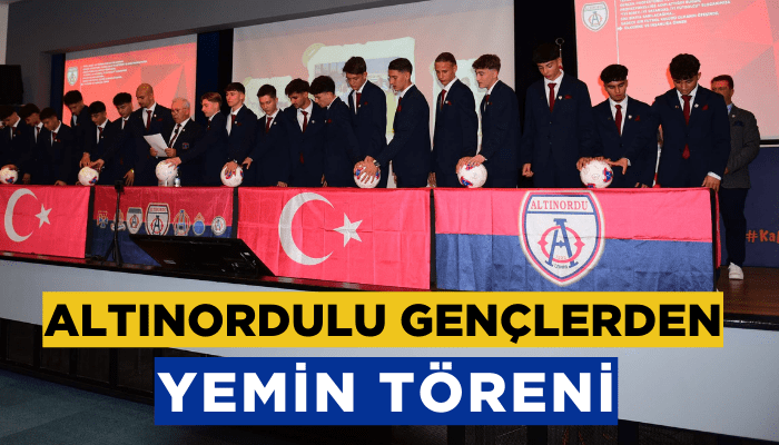 Altınordulu gençlerden yemin töreni