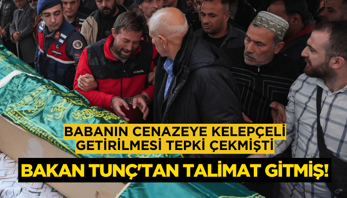 Babanın kelepçeli getirilmesi tepki çekmişti: Bakan Tunç'tan talimat gitmiş!