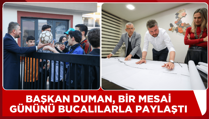 Başkan Görkem Duman, bir mesai gününü Bucalılarla paylaştı