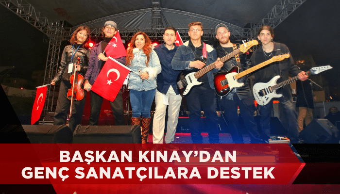 Başkan Kınay’dan genç sanatçılara destek