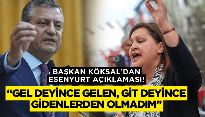 Başkan Köksal: Gel deyince gelen, git deyince gidenlerden olmadım