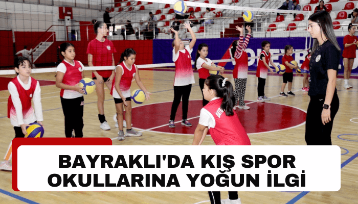 Bayraklı'da kış spor okullarına yoğun ilgi