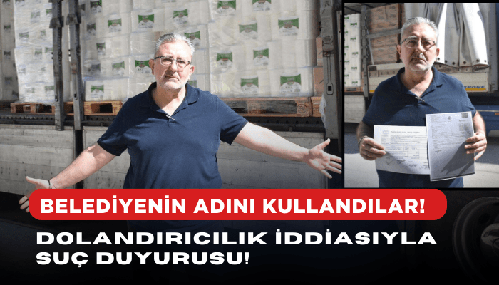 Belediyenin adını kullanarak dolandırıcılık iddiasıyla suç duyurusu!