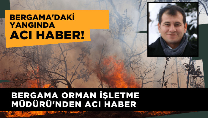 Bergama'daki yangından acı haber! Orman İşletme Müdürü hayatını kaybetti