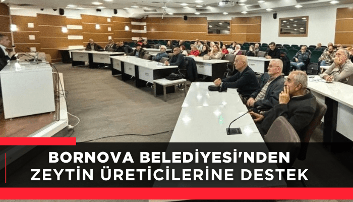 Bornova Belediyesi'nden zeytin üreticilerine destek