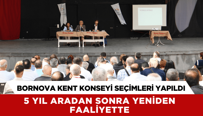 Bornova Kent Konseyi 5 yıl aradan sonra yeniden faaliyette