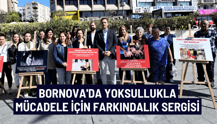 Bornova'da yoksullukla mücadele için farkındalık sergisi