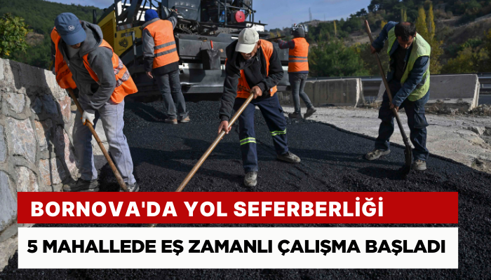 Bornova'da yol seferberliği