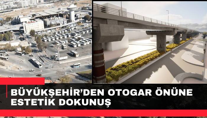 Büyükşehir’den otogar önüne estetik dokunuş