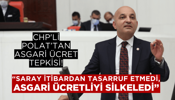 CHP'li Polat: Saray itibardan tasarruf etmedi, asgari ücretliyi silkeledi