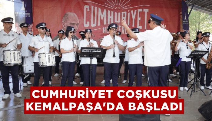 Cumhuriyet coşkusu Kemalpaşa'da başladı