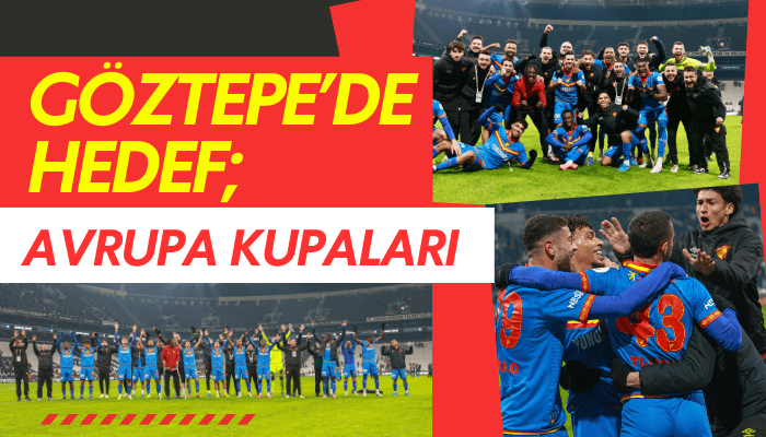 Göztepe'de hedef; Avrupa kupaları