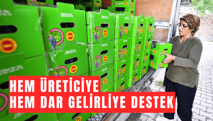 Hem üreticiye hem dar gelirliye destek