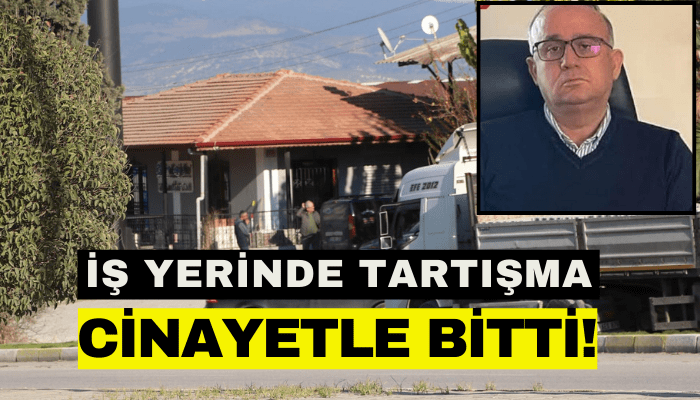 İş yerinde tartışma cinayetle bitti!