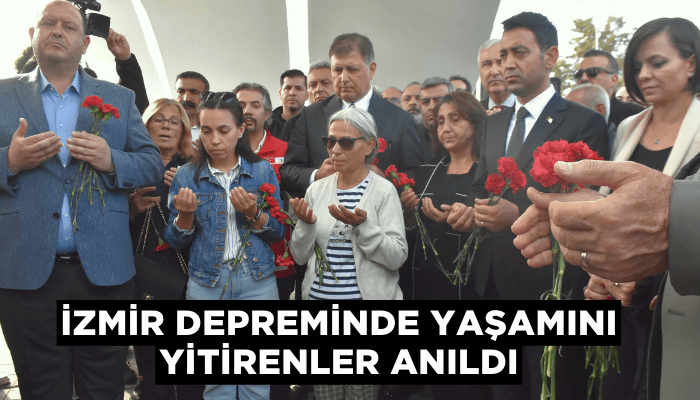 İzmir depreminde yaşamını yitiren 117 kişi anıldı