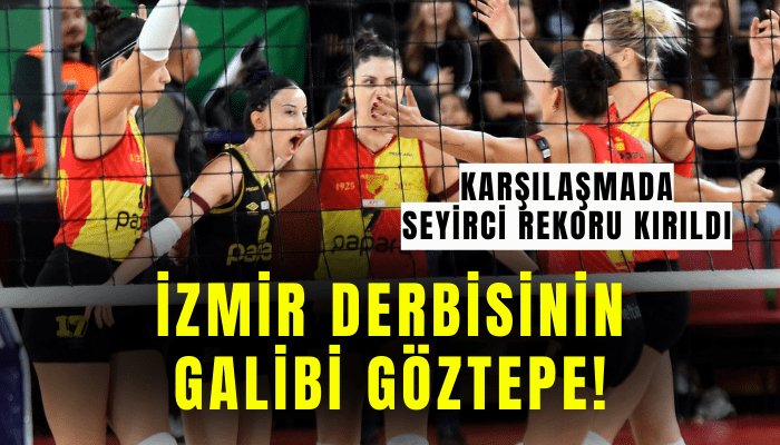 İzmir derbisinde kazanan Göztepe! Karşılaşmada seyirci rekoru kırıldı