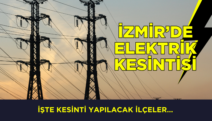 İzmir elektrik kesintisi - 1 Kasım 2024