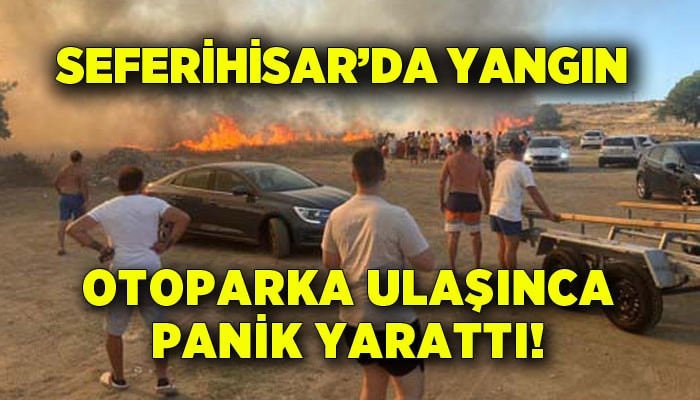 İzmir Seferihisar'da yangın! İki beach arasındaki otoparka ulaştı