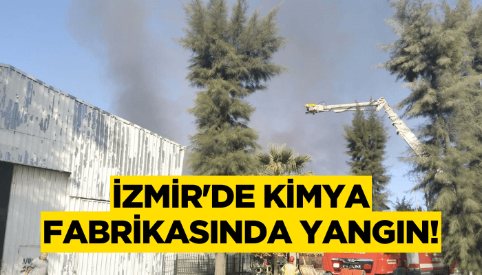 İzmir'de kimya fabrikasında yangın!