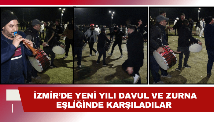 İzmir'de yeni yılı coşkuyla karşıladılar