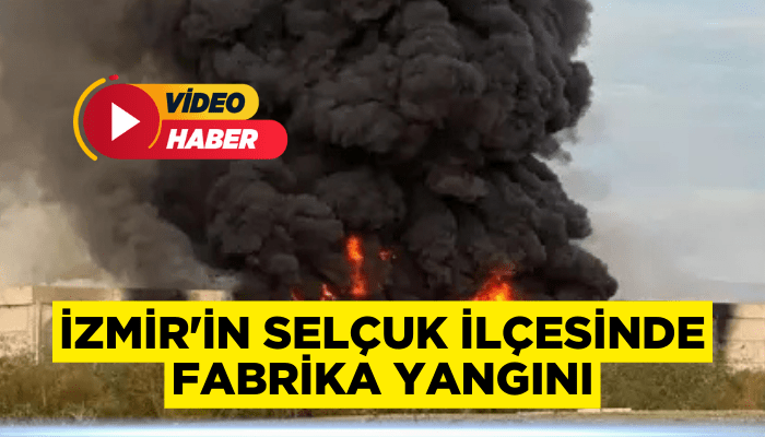 İzmir'in Selçuk İlçesinde fabrika yangını!