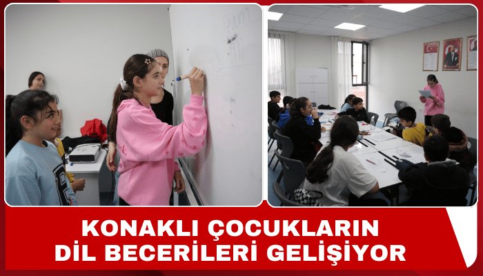 Konaklı çocuklar İngilizce Konuşma Kulübü ile dil becerilerini geliştiriyor