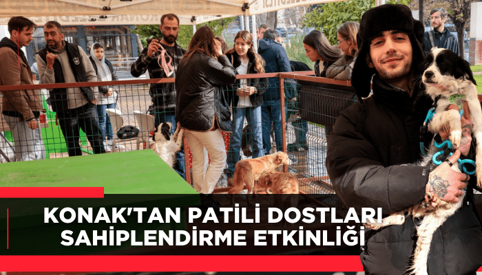 Konak'tan patili dostları sahiplendirme etkinliği