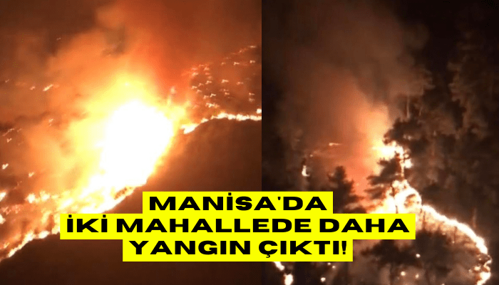 Manisa'da iki mahallede daha yangın çıktı!