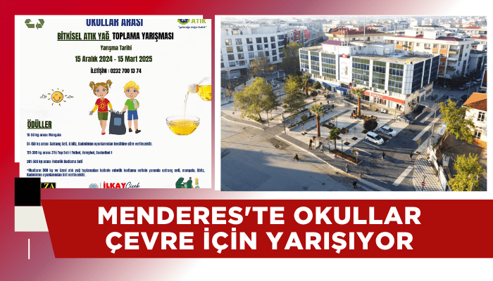 Menderes'te okullar çevre için yarışıyor