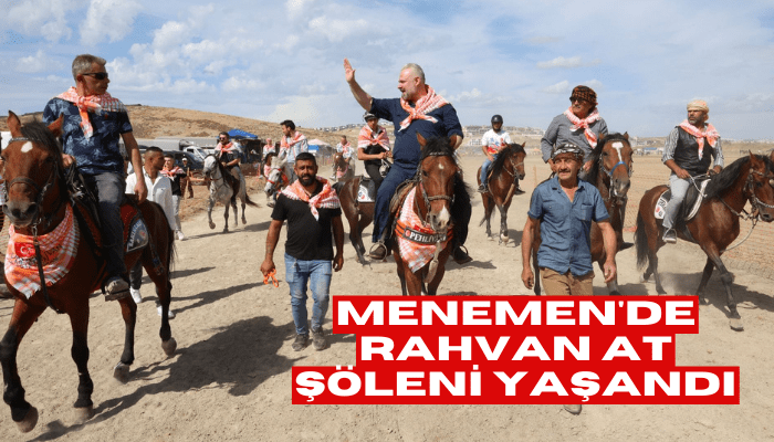 Menemen'de rahvan at şöleni yaşandı