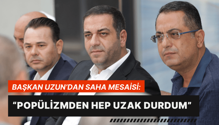 Narlıdere'de Başkan Uzun'dan saha mesaisi