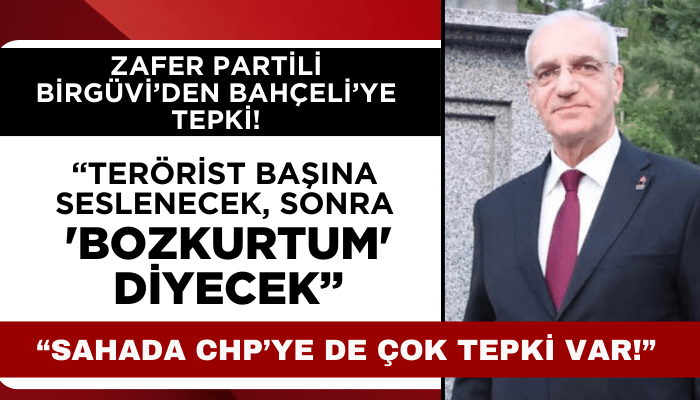 Naşit Birgüvi'den tepki: Terörist başına seslenecek, bir de 'Bozkurtum' diyecek!