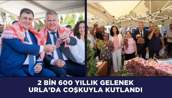 Urla’da Bağ Bozumu coşkuyla kutlandı