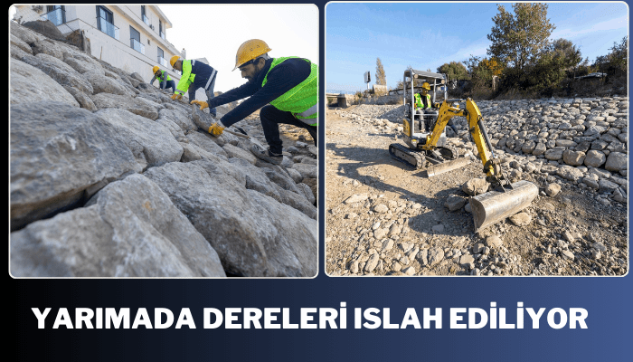 Yarımada dereleri ıslah ediliyor